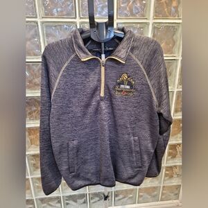 Men's NBA 2019 Toronto Raptors Champions 1/4 Zip Pullover L Gray Licensed